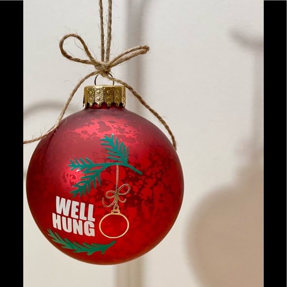 WELL HUNG- HANDMADE CHRISTMAS GLASS RED ORNAMENT - Picture 2 of 16